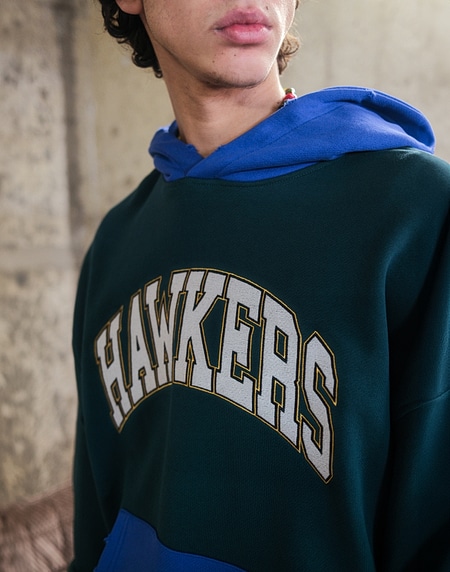 HOODIES Hawkers213 2013 HOODIE - Green/Blue