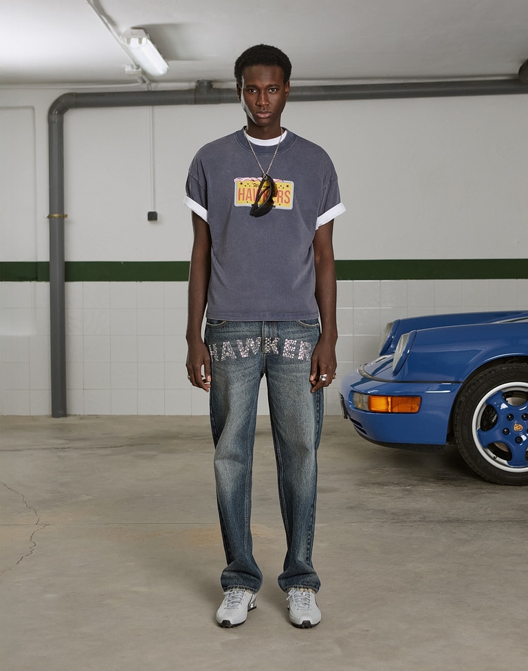 TEES Hawkers213 FAST CARS TEE - Washed Navy