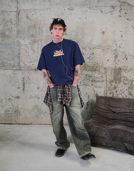 TEES Hawkers213 BLOSSOM TEE - Navy