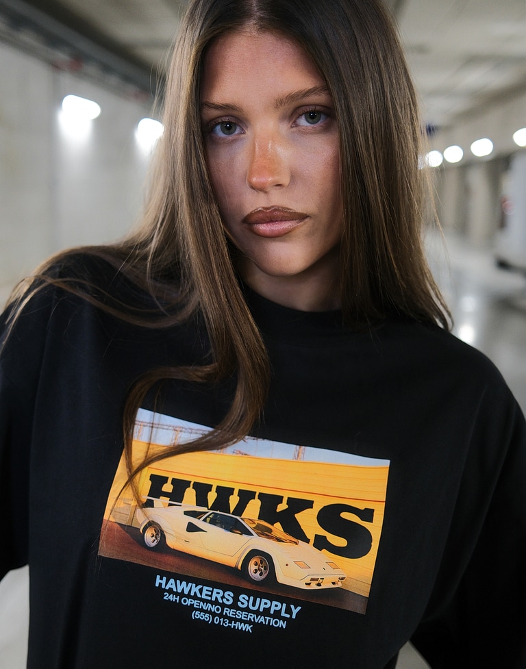 TEES Hawkers213 CARGO TEE - Black