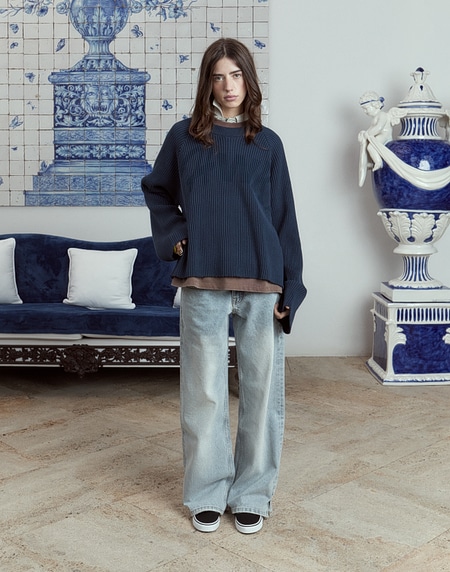 LONGSLEEVE Hawkers2013 HWKS KNIT - Washed Navy