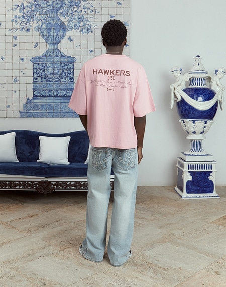 TEES Hawkers213 CITY TEE - Pale Pink