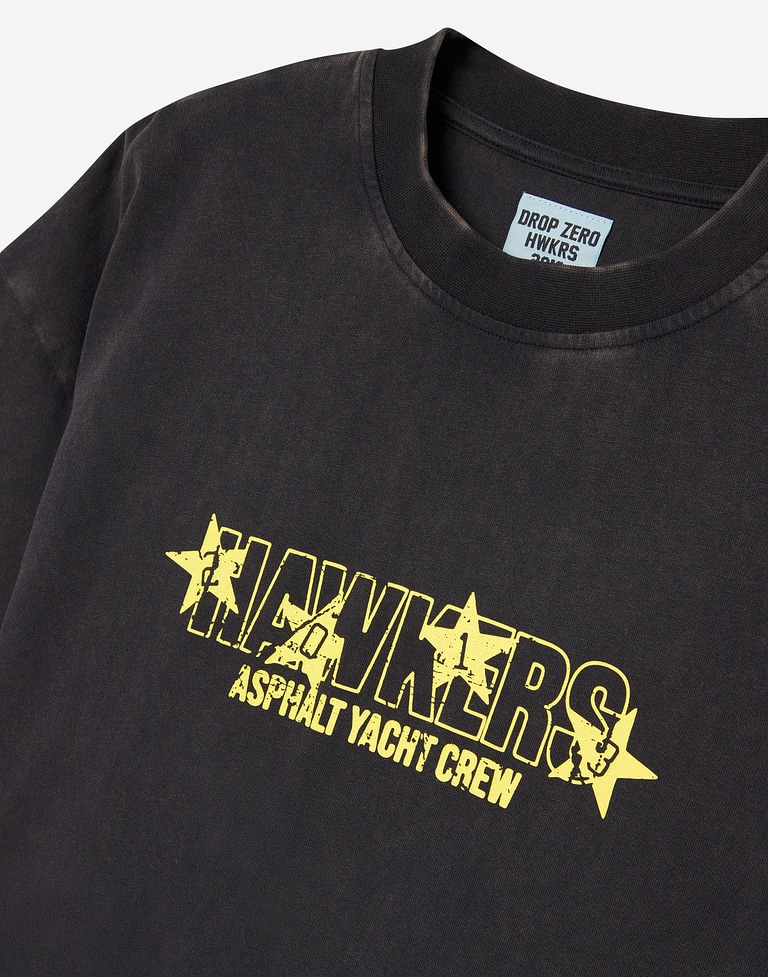 TEES Hawkers213 ALL STAR TEE - Washed Black