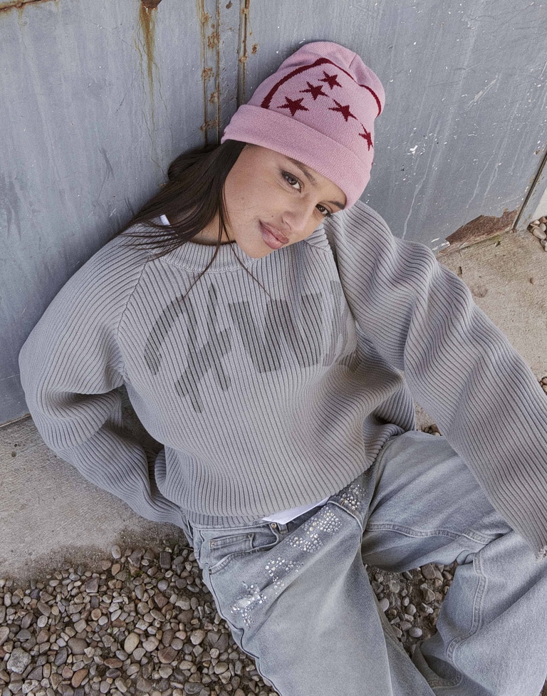 Caps Beanies Hawkers213 STAMP BEANIE - Pink