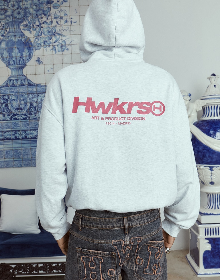 HOODIES Hawkers213 BOLD HOODIE - Grey Melange
