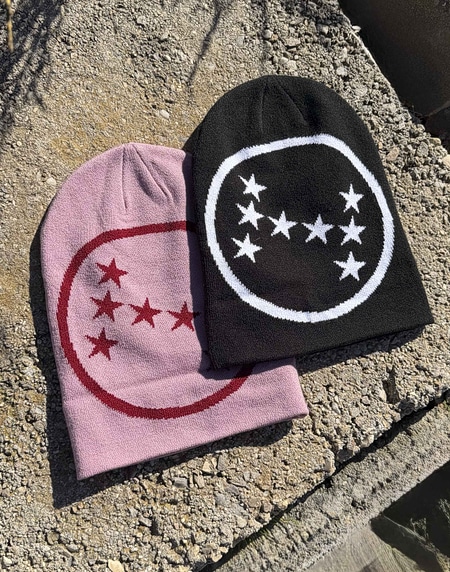 Caps Beanies Hawkers213 STAMP BEANIE - Black