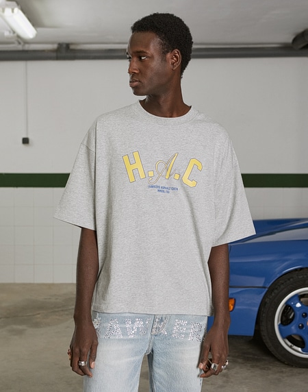 TEES Hawkers213 H.A.C TEE - Grey Melange