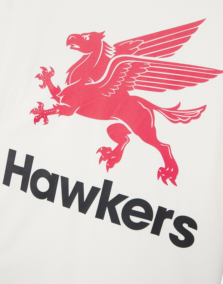 TEES Hawkers213 GAS TEE - Washed Ecru