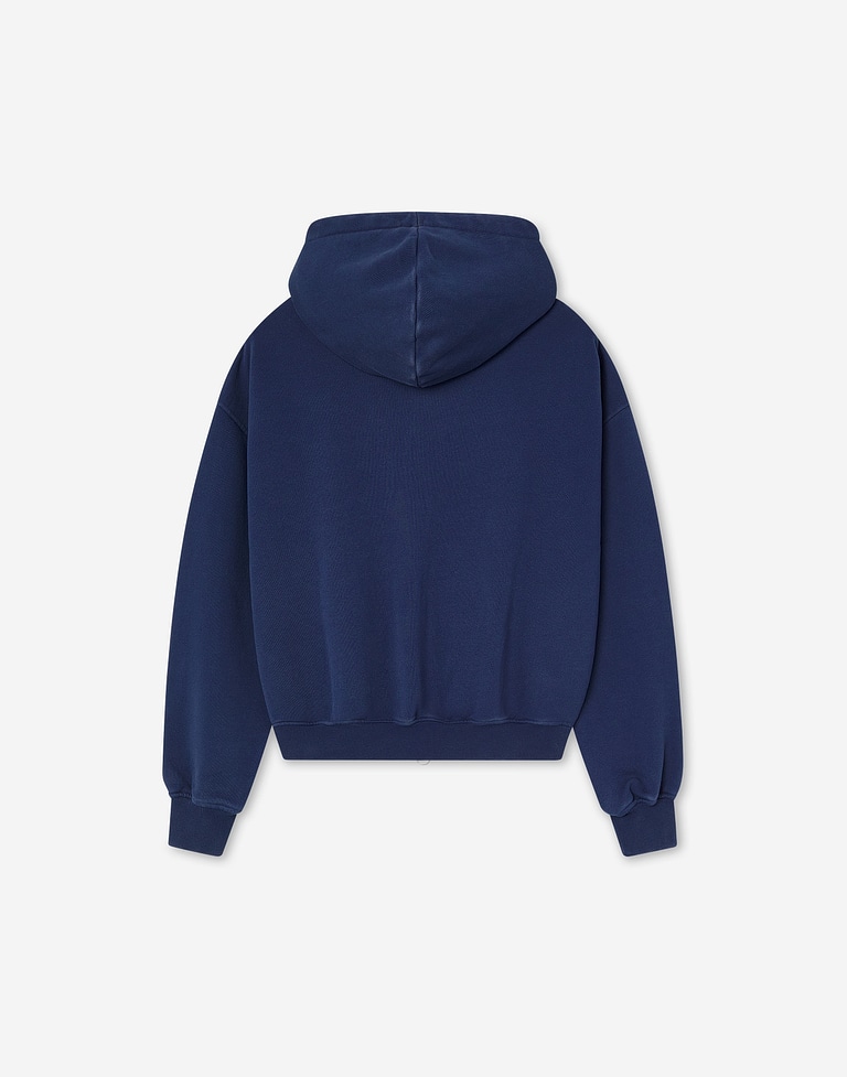 HOODIES Hawkers213 POLE ZIPPER - Washed Navy