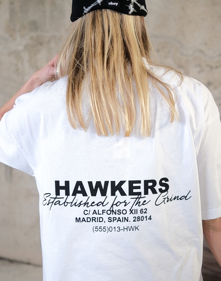 TEES Hawkers213 GRIND TEE - White