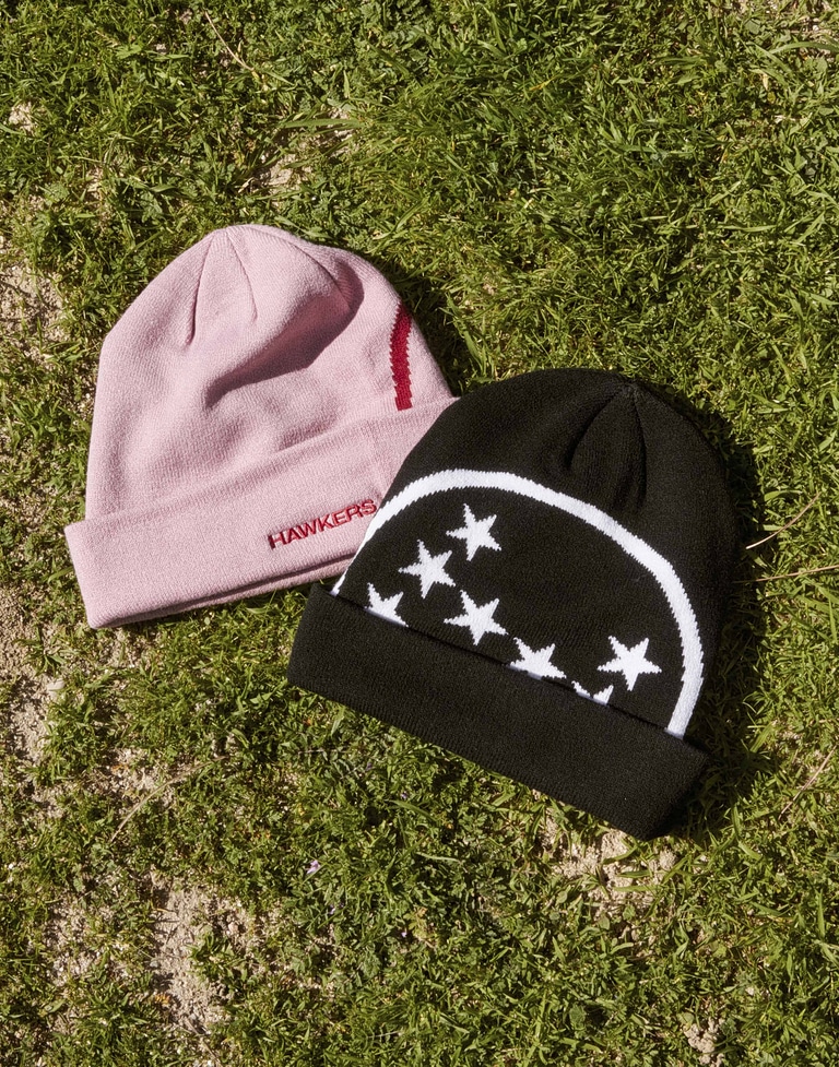 Caps Beanies Hawkers213 STAMP BEANIE - Pink