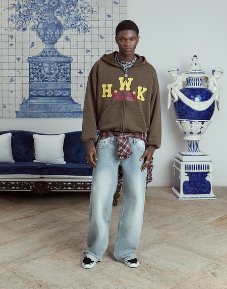 HOODIES Hawkers2013 RODEO ZIPPER - Brown