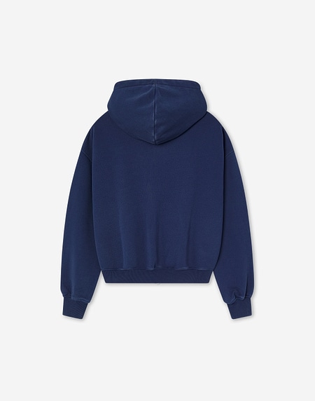 HOODIES Hawkers213 POLE ZIPPER - Washed Navy