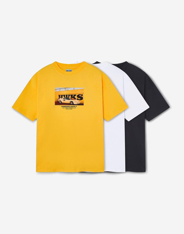 TEES Hawkers213 CARGO TEE - Yellow