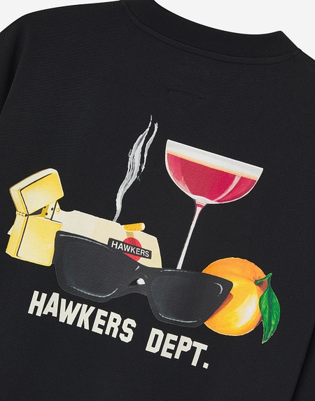 TEES Hawkers213 ESSENTIALS TEE - Black