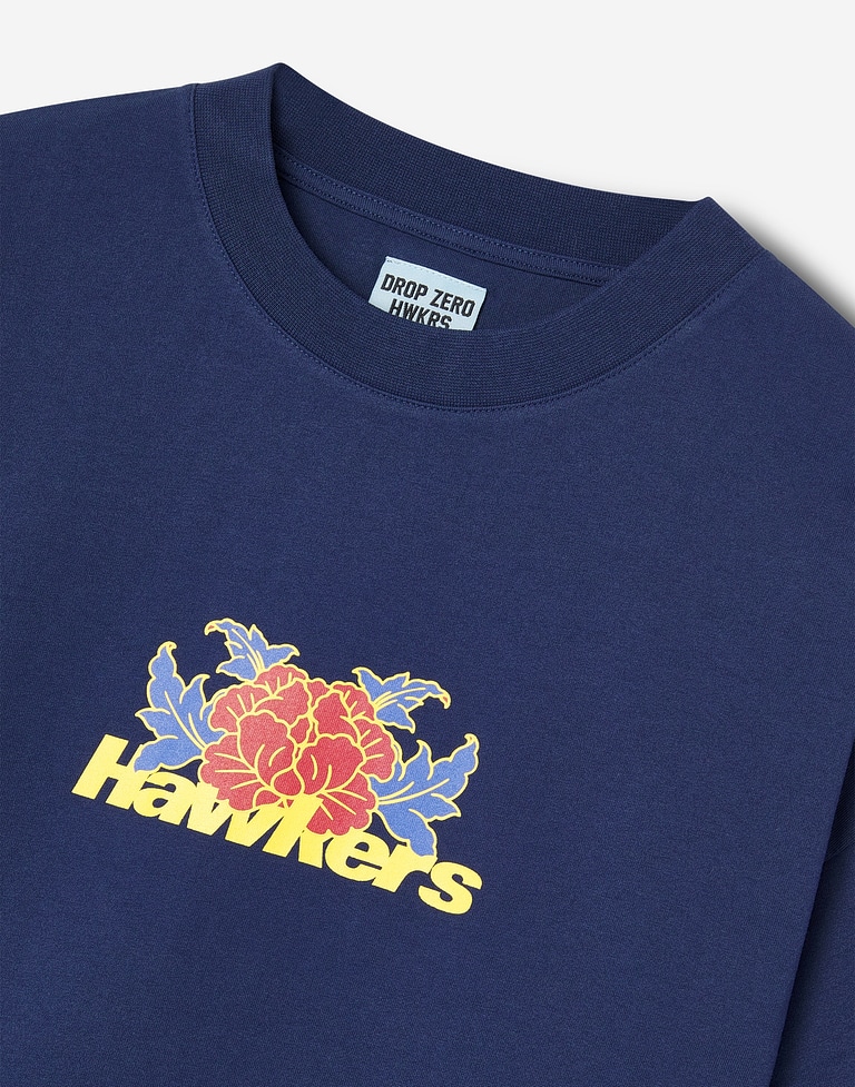 TEES Hawkers213 BLOSSOM TEE - Navy