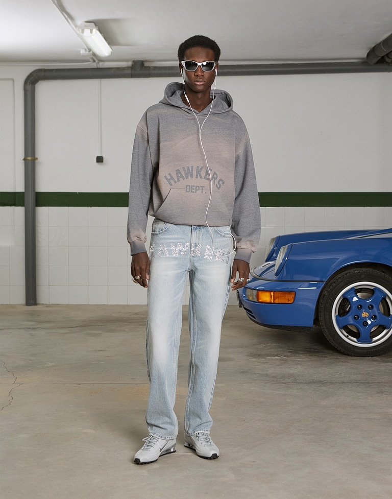 HOODIES Hawkers213 DENIM HOODIE - Washed Indigo