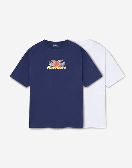 TEES Hawkers213 BLOSSOM TEE - Navy