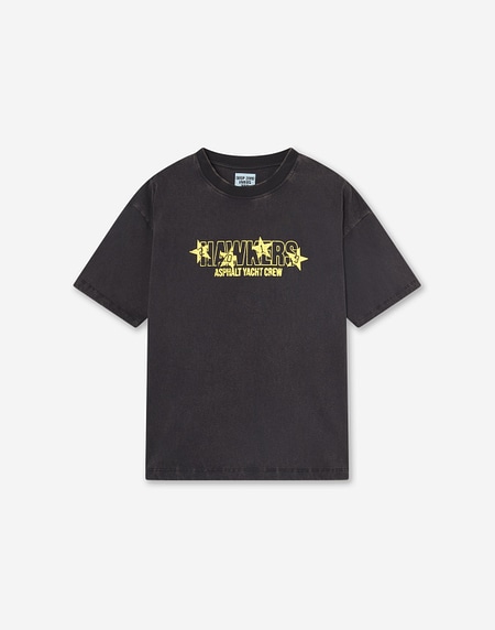 TEES Hawkers213 ALL STAR TEE - Washed Black