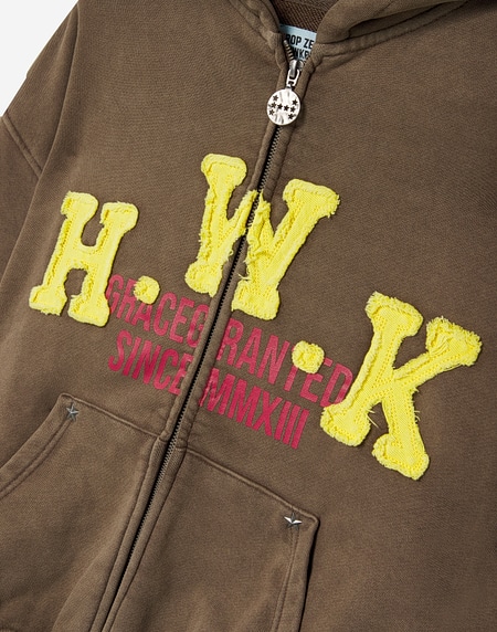HOODIES Hawkers213 RODEO ZIPPER - Brown