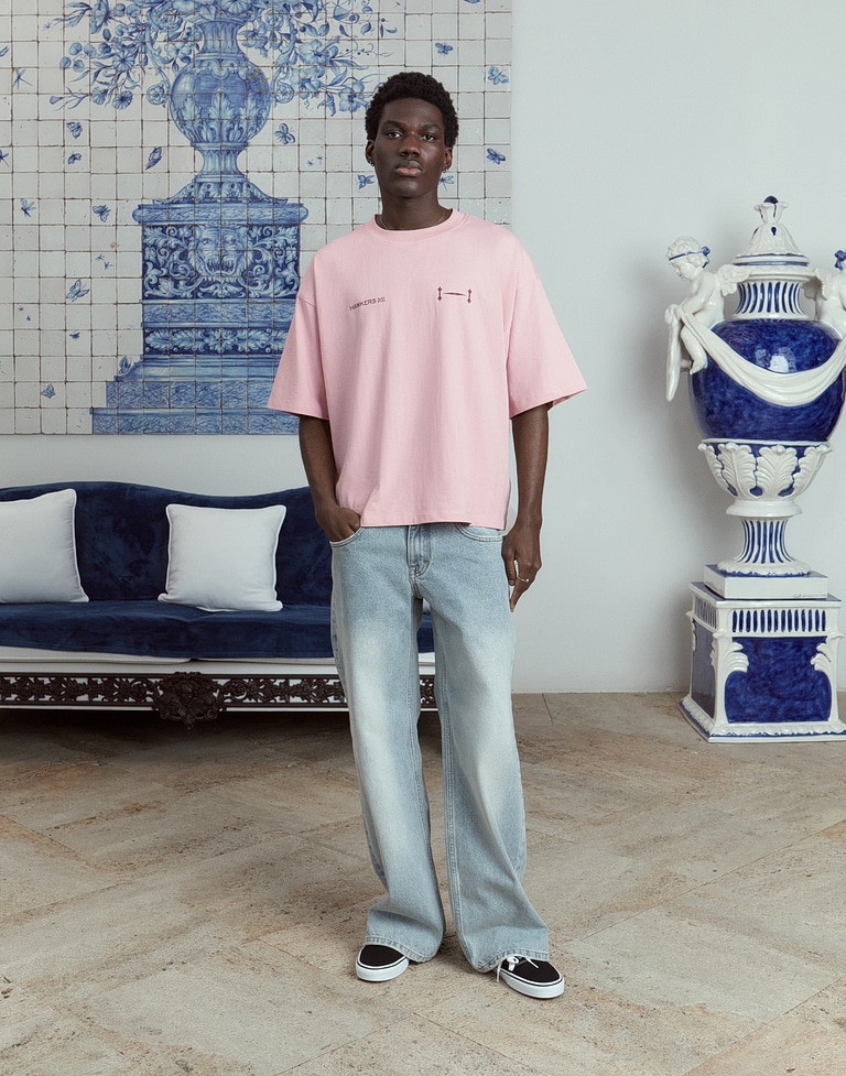 TEES Hawkers213 CITY TEE - Pale Pink