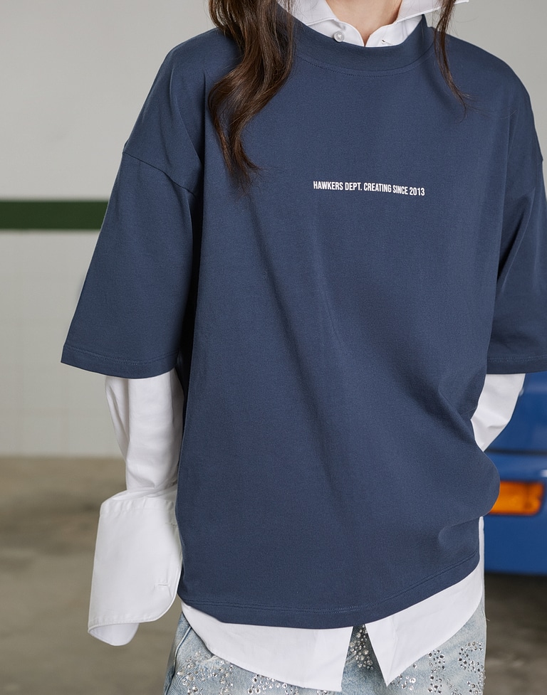 TEES Hawkers213 MOTEL TEE - Navy