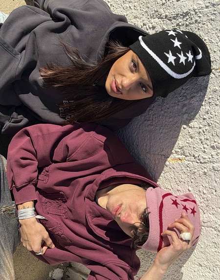 Caps Beanies Hawkers213 STAMP BEANIE - Black