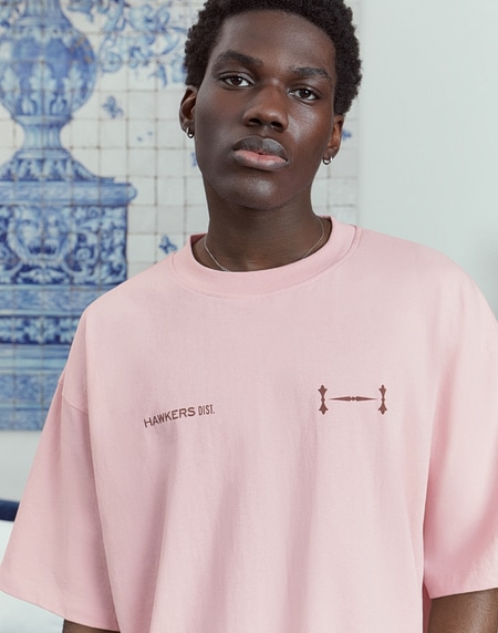 TEES Hawkers213 CITY TEE - Pale Pink
