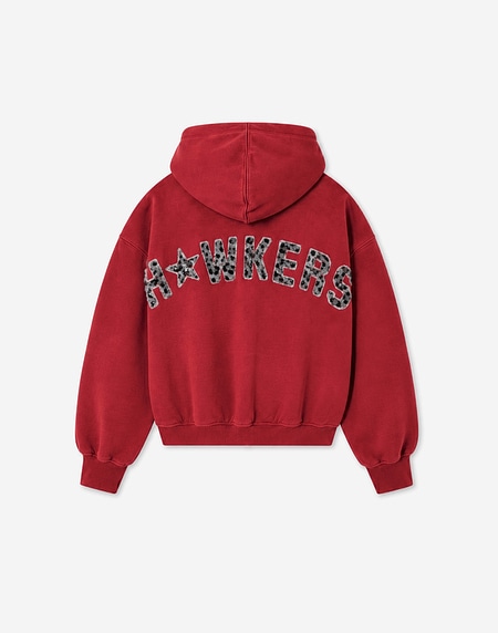 HOODIES Hawkers213 FAMOUS ZIPPER - Red
