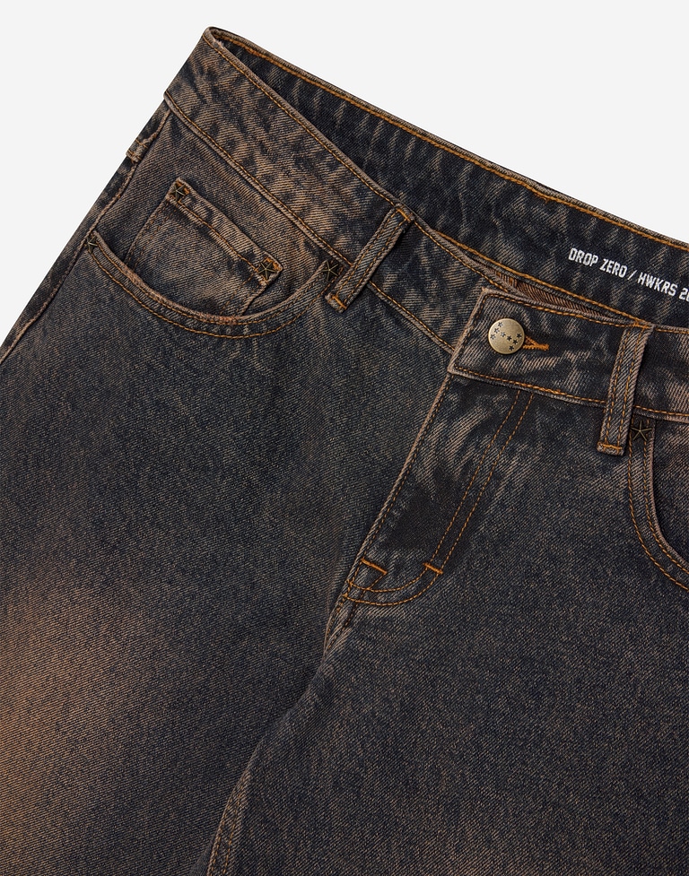 PANTS Hawkers213 HWK DIRTY DENIM - Dirty Brown