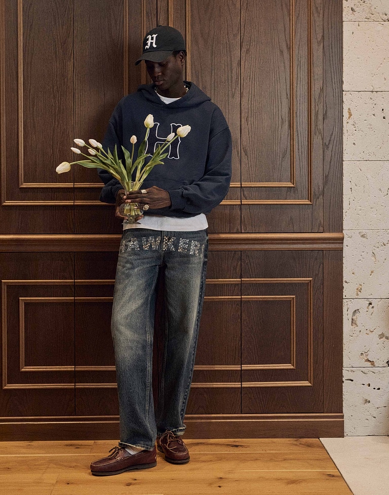PANTS Hawkers213 STRASS DENIM - Indigo