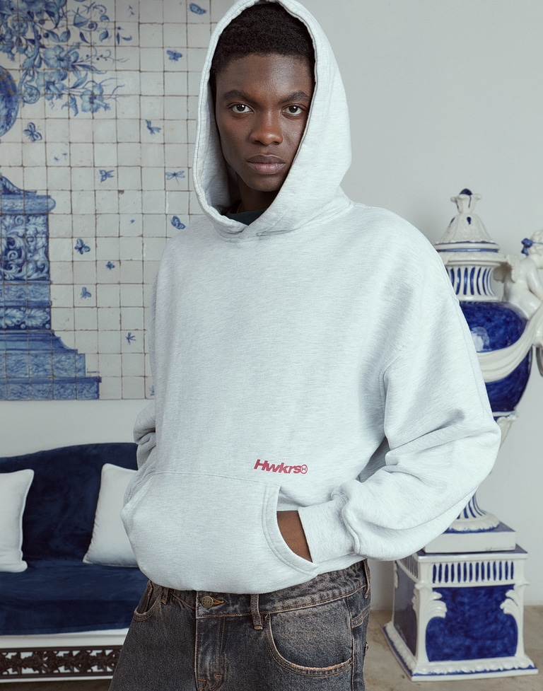 HOODIES Hawkers213 BOLD HOODIE - Grey Melange