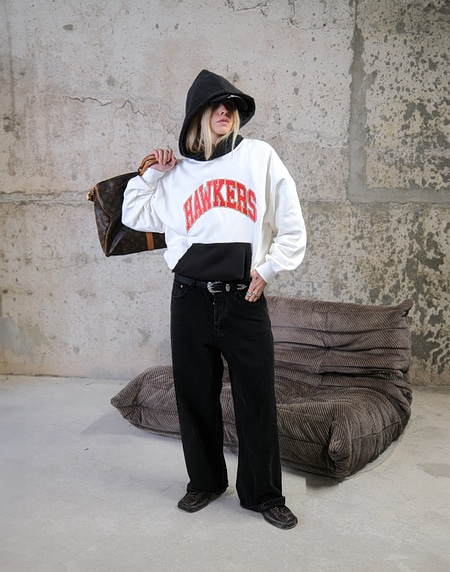 HOODIES Hawkers213 2013 HOODIE - Ecru/Black