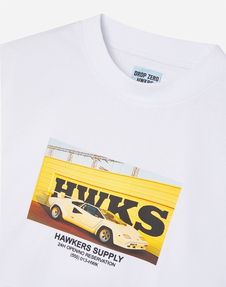 TEES Hawkers213 CARGO TEE - White