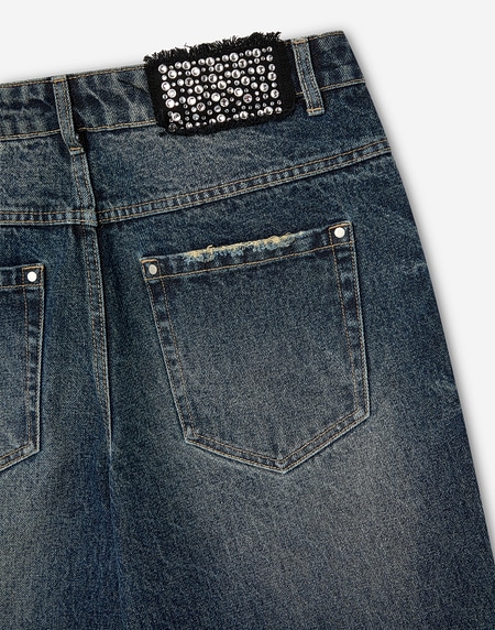 PANTS Hawkers213 STRASS DENIM - Indigo