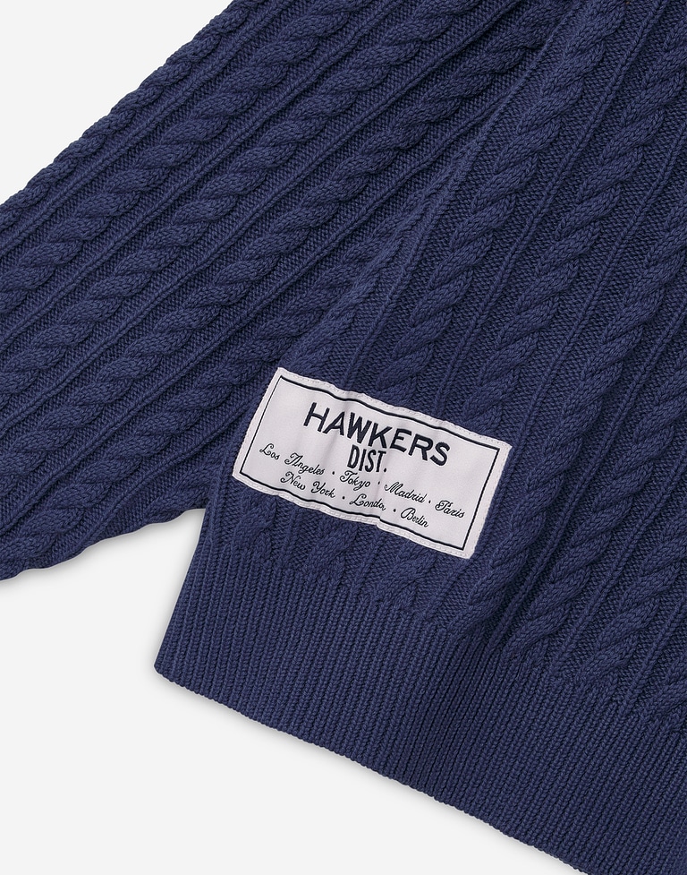 KNITWEAR Hawkers213 CABLE KNIT - Navy