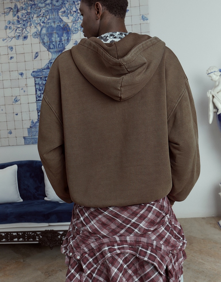 HOODIES Hawkers213 RODEO ZIPPER - Brown