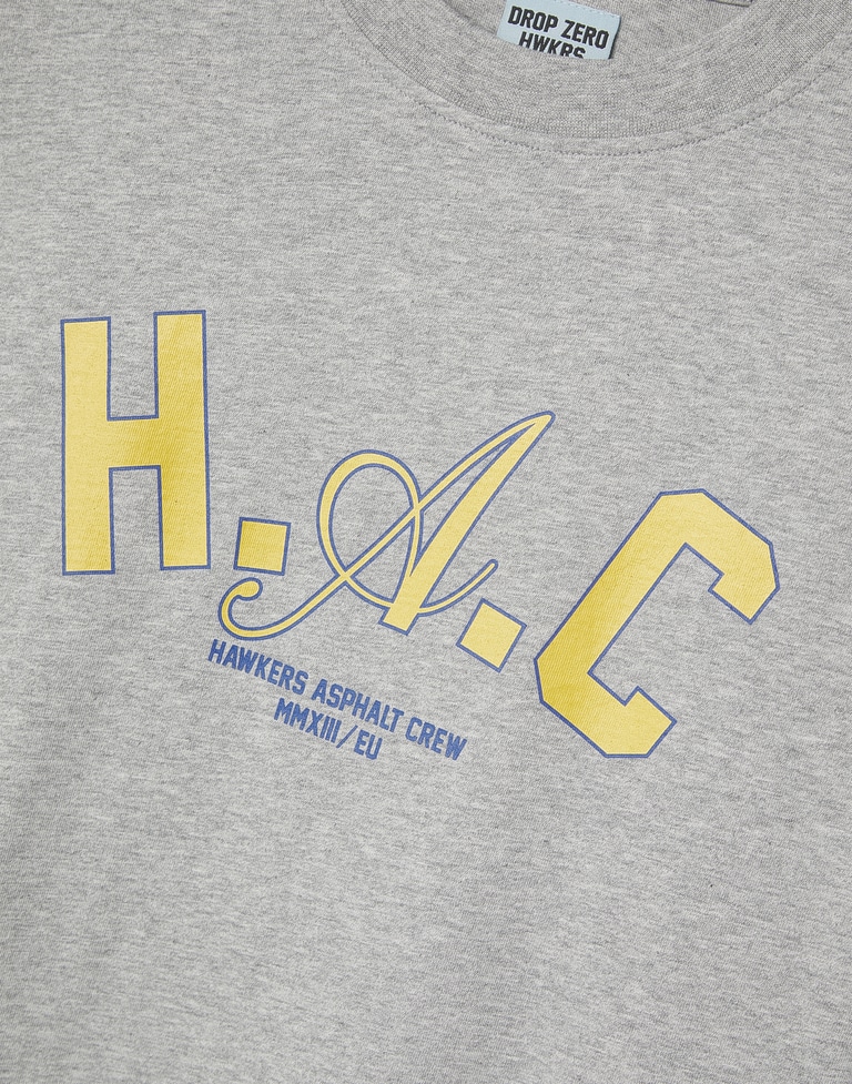 TEES Hawkers213 H.A.C TEE - Grey Melange