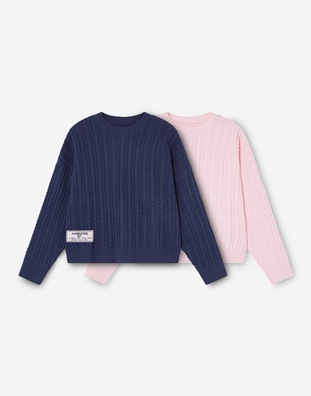 KNITWEAR Hawkers213 CABLE KNIT - Navy