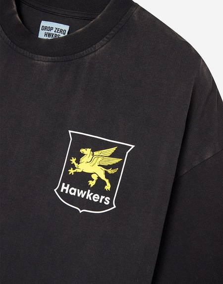 TEES Hawkers2013 GAS TEE - Washed Black