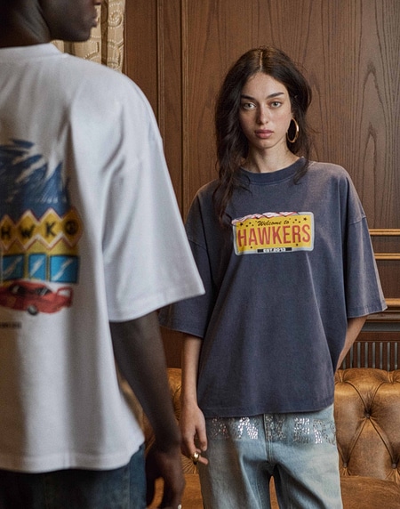 TEES Hawkers213 FAST CARS TEE - Washed Navy