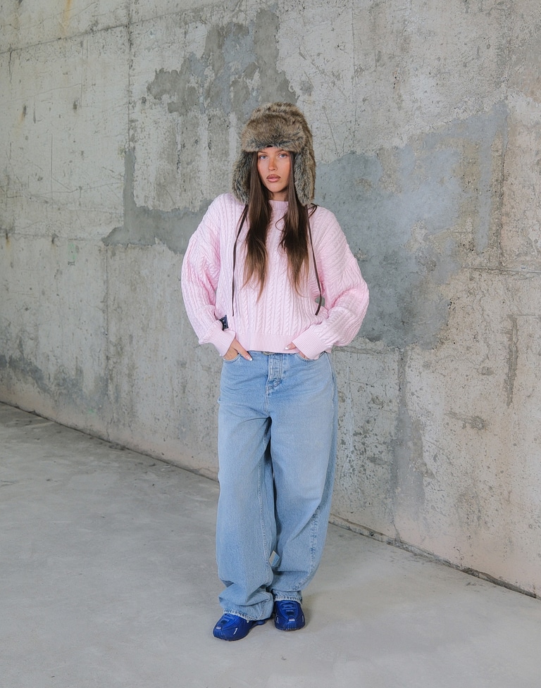 KNITWEAR Hawkers213 CABLE KNIT - Pink