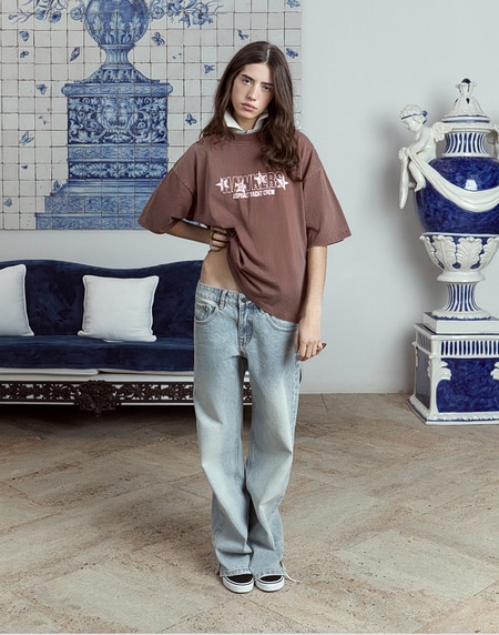 TEES Hawkers213 ALL STAR TEE - Washed Chocolate