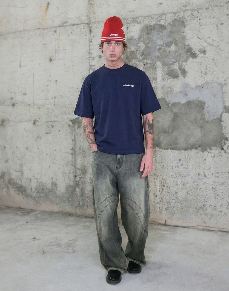 TEES Hawkers213 BOLD TEE - Navy