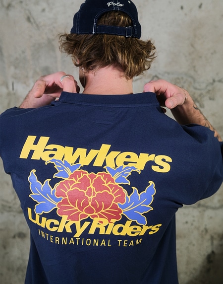 TEES Hawkers213 BLOSSOM TEE - Navy