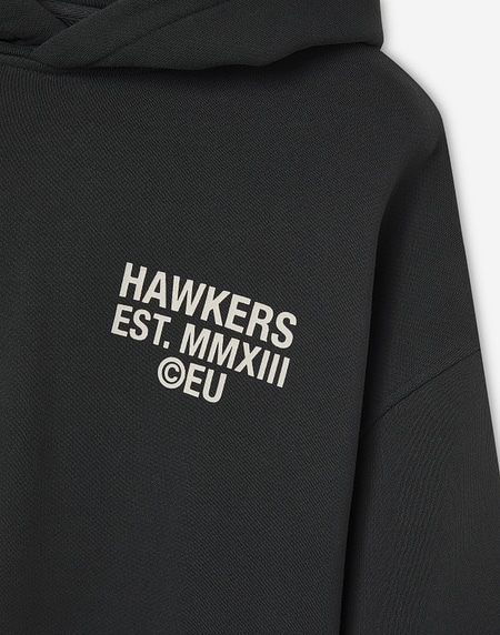 HOODIES Hawkers213 CLASSIC HOODIE - Washed Black