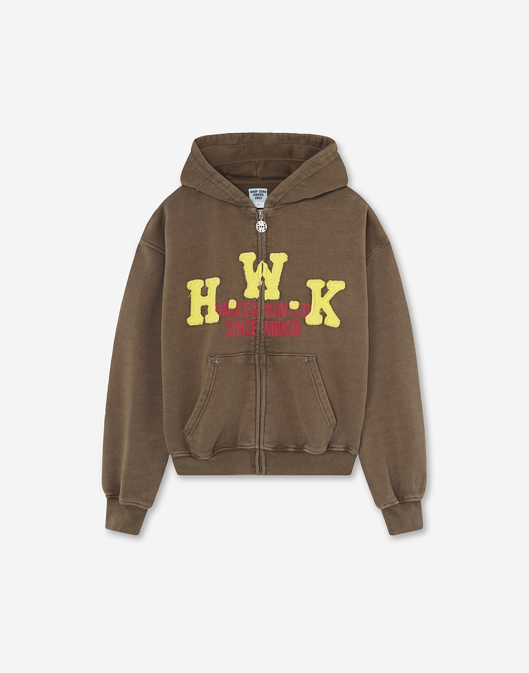 HOODIES Hawkers213 RODEO ZIPPER - Brown