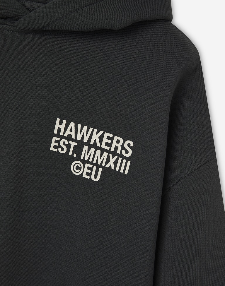 HOODIES Hawkers213 CLASSIC HOODIE - Washed Black