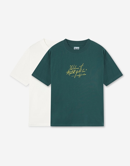 TEES Hawkers213 TIRE TEE - Washed Green