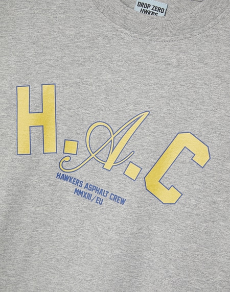 TEES Hawkers213 H.A.C TEE - Grey Melange
